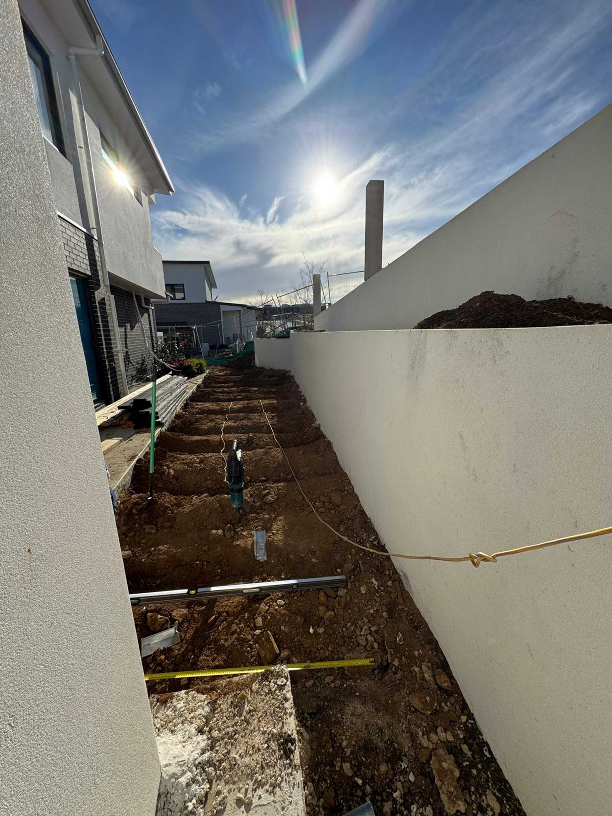 Canberra decking rooftop installation progress view