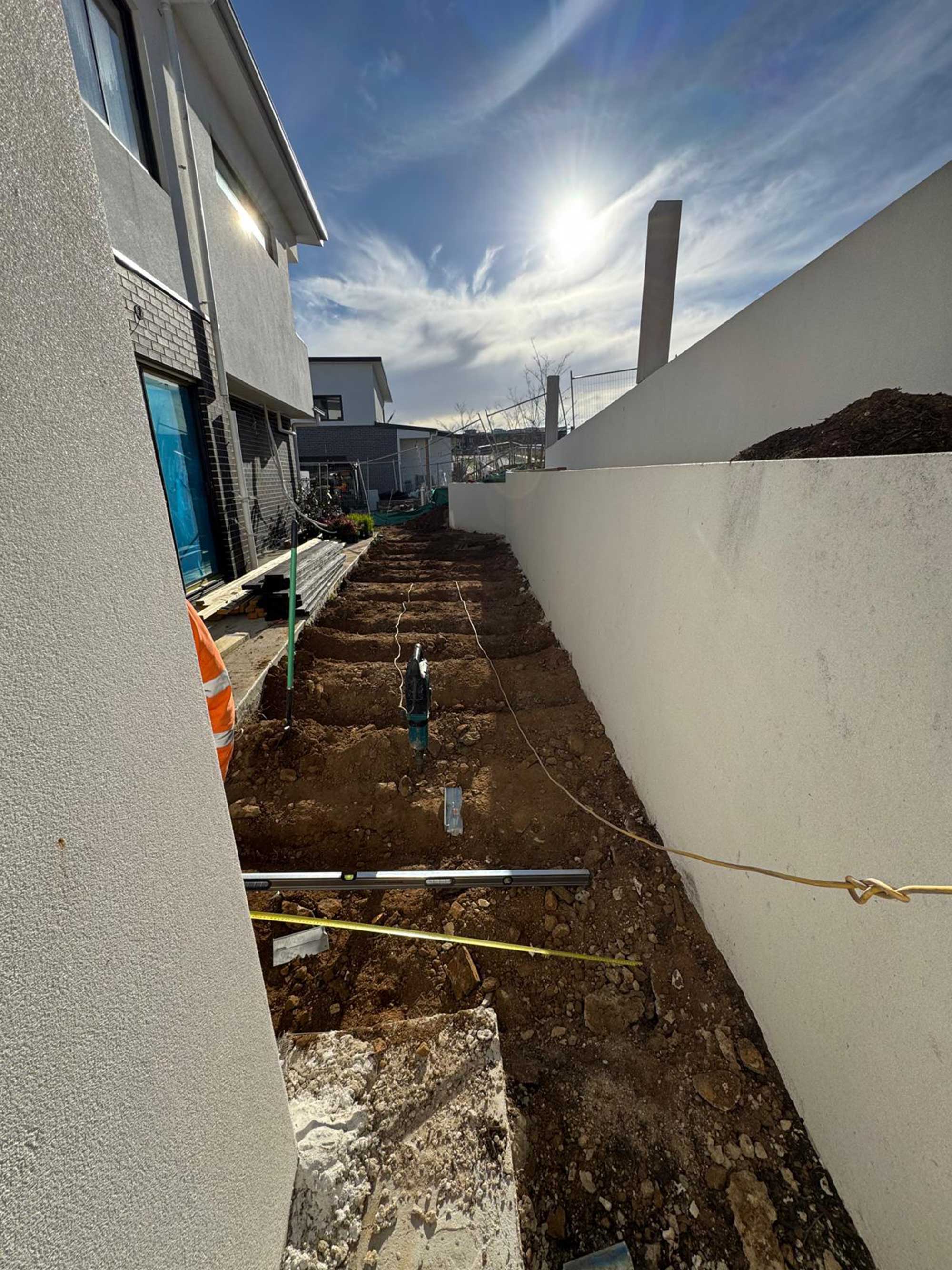 Deck installation framework on Canberra balcony